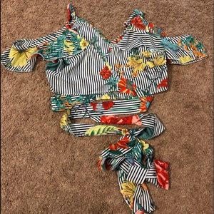 Floral wrap like new top!